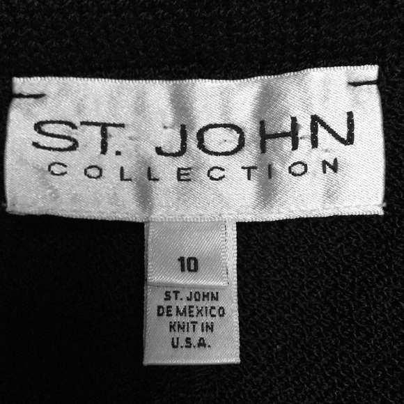 SOLD ST. JOHN Collection Wool Knit Wide Leg Pant - Picture 6 of 8